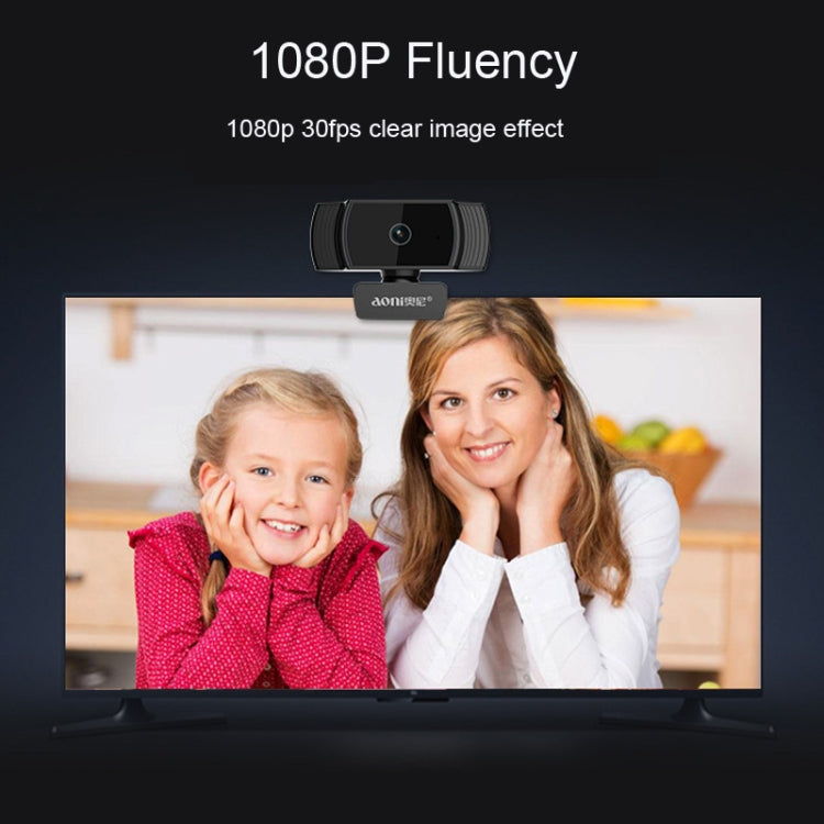 Aoni A20 FHD 1080P IPTV WebCam การประชุมทางไกลการสอนคอมพิวเตอร์ถ่ายทอดสดกล้องพร้อมไมโครโฟน, A20