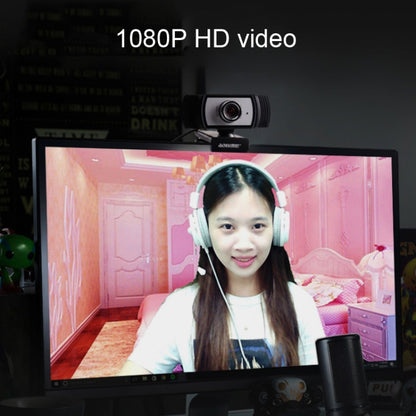Aoni C33 Beauty FHD 1080P IPTV WebCam การประชุมทางไกลการสอนถ่ายทอดสดกล้องคอมพิวเตอร์พร้อมไมโครโฟน Plug and Play โดยไม่ต้องใช้ไดรฟ์, C33