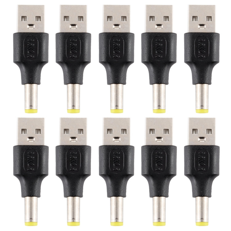 10 ชิ้น 5.5 x 2.5 มม. ชายกับ USB 2.0 ชาย DC Power Plug เชื่อมต่อ, 5.5 x 2.5mm