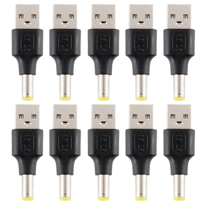 10 ชิ้น 5.5 x 2.5 มม. ชายกับ USB 2.0 ชาย DC Power Plug เชื่อมต่อ, 5.5 x 2.5mm