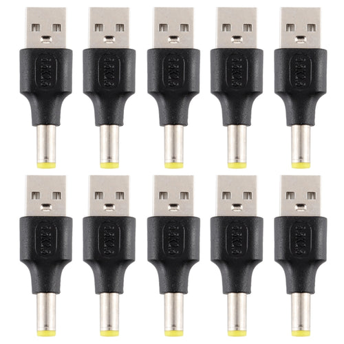 10 ชิ้น 5.5 x 2.5 มม. ชายกับ USB 2.0 ชาย DC Power Plug เชื่อมต่อ, 5.5 x 2.5mm