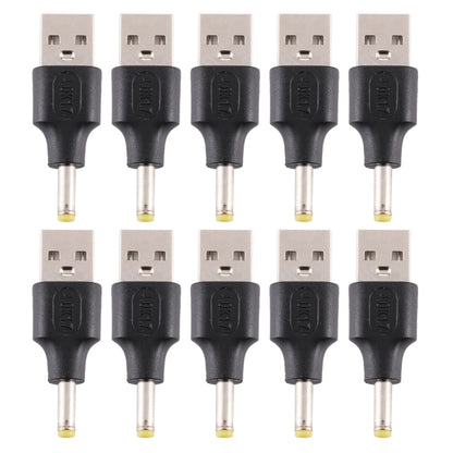 10 ชิ้น 4.0 x 1.7 มม. ชายกับ USB 2.0 ชาย DC Power Plug เชื่อมต่อ, 4.0 x 1.7mm Male