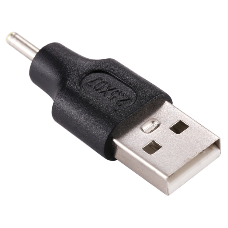 10 ชิ้น 2.5 x 0.7 มม. ชายกับ USB 2.0 ชาย DC Power Plug เชื่อมต่อ, 2.5 x 0.7mm