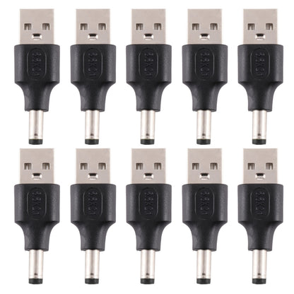 10 ชิ้น 5.5 x 2.1 มม. ชายกับ USB 2.0 ชาย DC Power Plug เชื่อมต่อ, 5.5 x 2.1mm