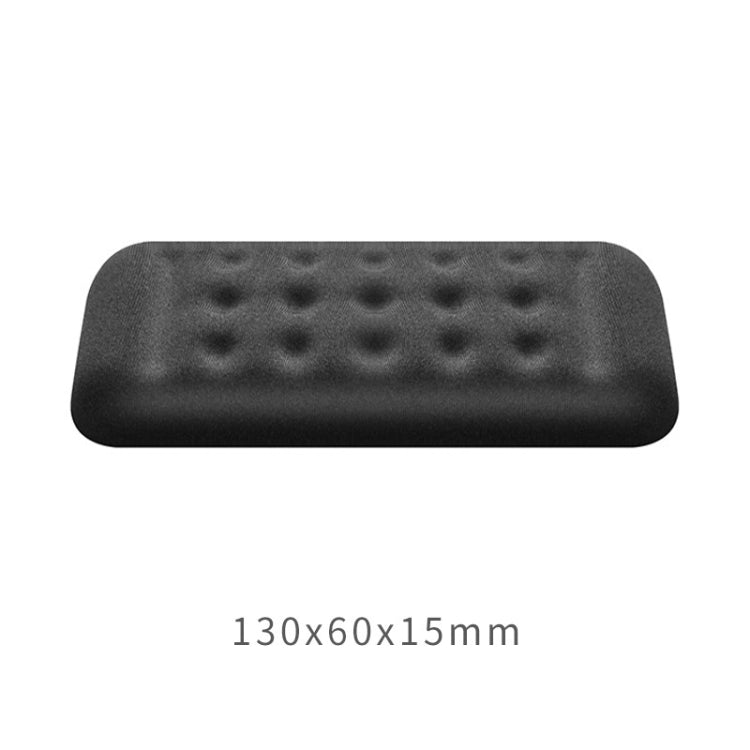 แผ่นรองเมาส์เมมโมรี่โฟมสำหรับคีย์บอร์ดแบบ Mechanical Keyboard ขนาด : มือเดียว (สีดำ), Size : Single Hand