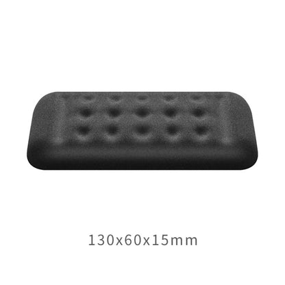 แผ่นรองเมาส์เมมโมรี่โฟมสำหรับคีย์บอร์ดแบบ Mechanical Keyboard ขนาด : มือเดียว (สีดำ), Size : Single Hand