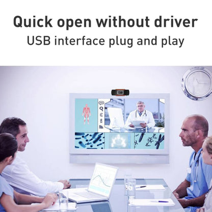 กล้องเว็บแคมแบบแมนนวลโฟกัส 720P USB พร้อมไมโครโฟน
