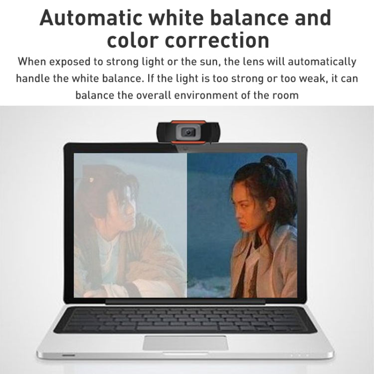 กล้องเว็บแคมแบบแมนนวลโฟกัส 720P USB พร้อมไมโครโฟน