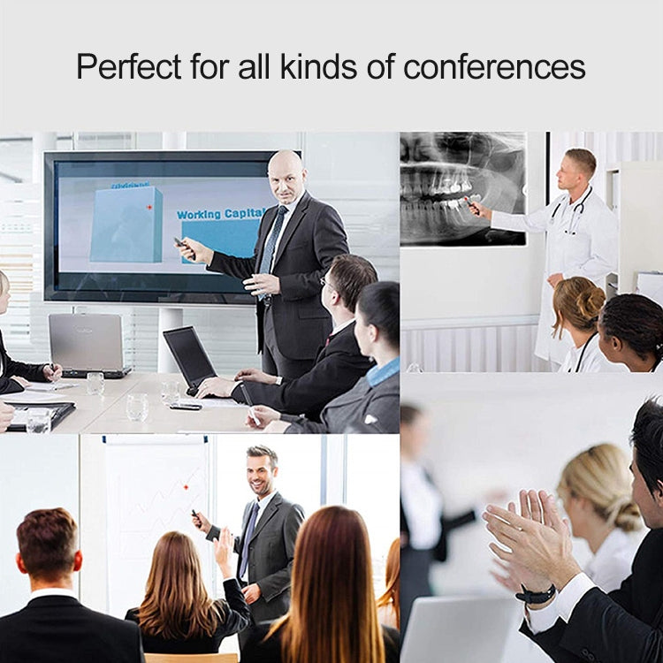 XM930 2.4GHz เลเซอร์ไร้สาย PowerPoint หน้าเปลี่ยนปากกามัลติมีเดียการนำเสนอไร้สายปากกาฉายภาพพร้อมตัวรับสัญญาณ USB สนับสนุนเตือนแบตเตอรี่ต่ำระยะการควบคุมระยะไกล: 100 เมตร, 100m White, 100m Black