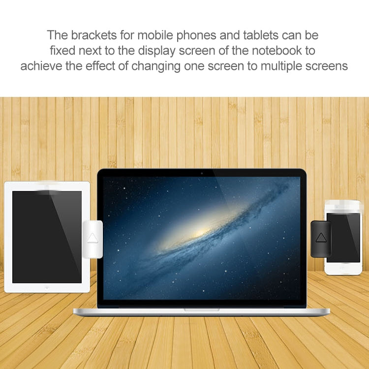 ขายึดเชื่อมต่อโทรศัพท์มือถือแล็ปท็อป Multi-Screen Interactive Bracket ที่วางโทรศัพท์มือถือหน้าจอด้านข้างคอมพิวเตอร์