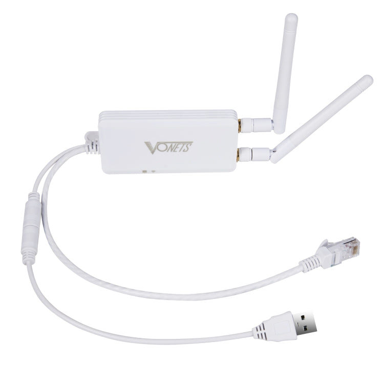 VONETS VAP11S 2.4G Mini Wireless Bridge 300Mbps WiFi Repeater พร้อม 2 เสาอากาศ, VAP11S