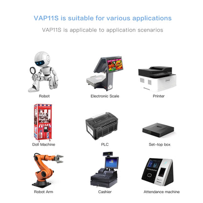 VONETS VAP11S 2.4G Mini Wireless Bridge 300Mbps WiFi Repeater พร้อม 2 เสาอากาศ, VAP11S
