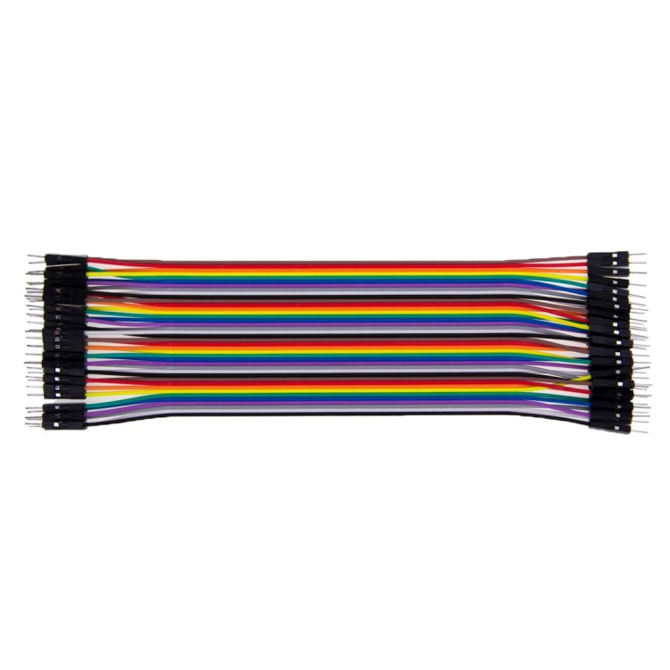 หลากสี 40 Pin Breadboard Jumper สายริบบิ้นสาย, Male to Male