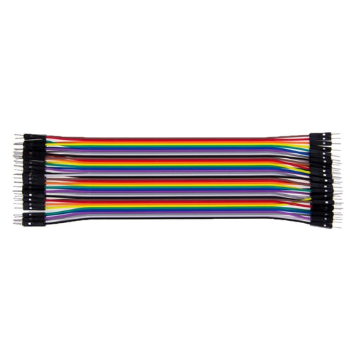 หลากสี 40 Pin Breadboard Jumper สายริบบิ้นสาย, Male to Male