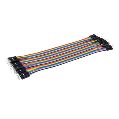 หลากสี 40 Pin Breadboard Jumper สายริบบิ้นสาย, Male to Male