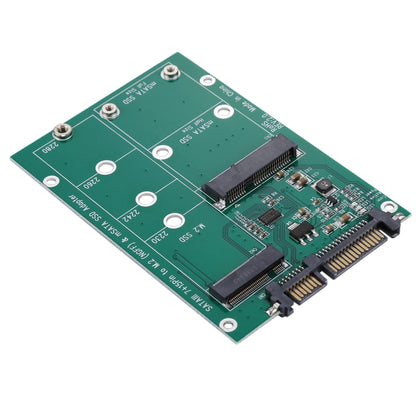 M.2 NGFF และ mSATA SSD เป็นตัวแปลงอะแดปเตอร์ SATA III 7 + 15 พิน, SSD to SATA III