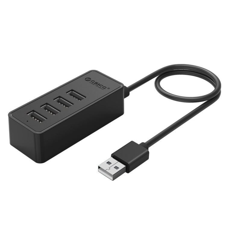 ORICO W5P-U2-100 USB 2.0 ฮับเดสก์ท็อปพร้อมสายไฟ Micro USB ขนาด 100 ซม., W5P-U2-100 Black