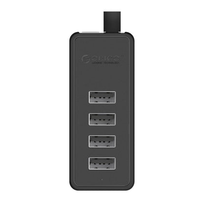 ORICO W5P-U2-100 USB 2.0 ฮับเดสก์ท็อปพร้อมสายไฟ Micro USB ขนาด 100 ซม., W5P-U2-100 Black