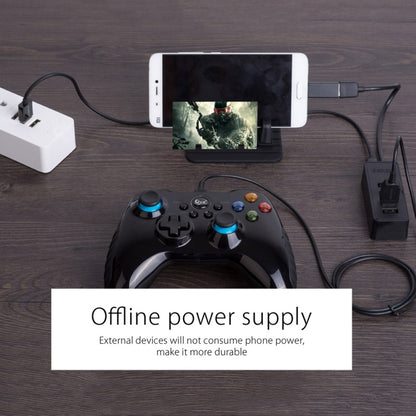 ORICO W5P-U2-100 USB 2.0 ฮับเดสก์ท็อปพร้อมสายไฟ Micro USB ขนาด 100 ซม., W5P-U2-100 Black