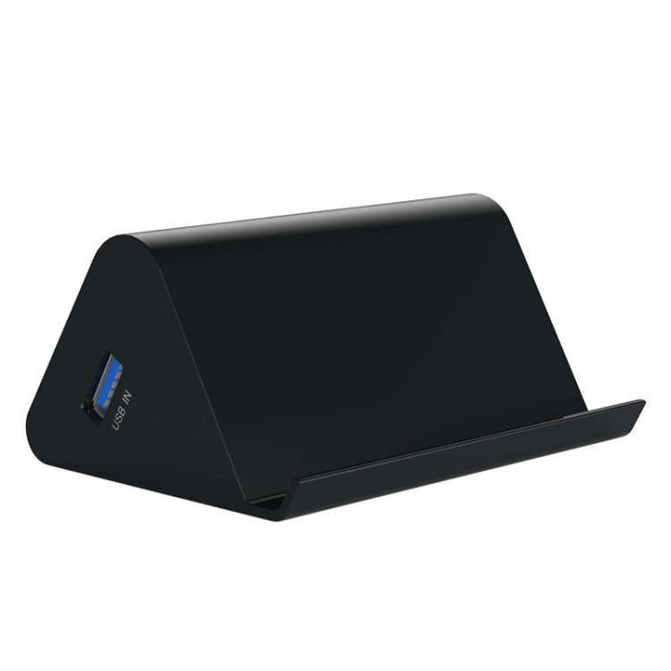 ORICO SHC-U3 วัสดุ ABS เดสก์ท็อป 4 พอร์ต USB 3.0 HUB พร้อมที่วางโทรศัพท์ / แท็บเล็ตและสาย USB 1 ม. และไฟ LED, SHC-U3