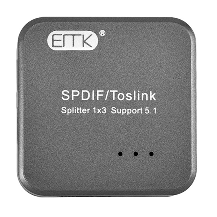 EMK 1 อินพุต 3 เอาต์พุต Digital Optical Audio SPDIF Toslink Splitter Adapter