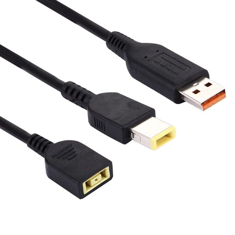 Big Square (รุ่นแรก) หญิงถึง Lenovo YOGA 3 และ Big Square (รุ่นแรก) สายอะแดปเตอร์อินเทอร์เฟซชายสำหรับโน้ตบุ๊กแล็ปท็อป Lenovo ความยาว: ประมาณ 30 ซม., X1 Carbon 2018/2017 & T570/T470/T470s