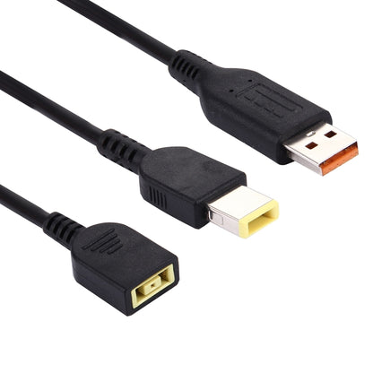 Big Square (รุ่นแรก) หญิงถึง Lenovo YOGA 3 และ Big Square (รุ่นแรก) สายอะแดปเตอร์อินเทอร์เฟซชายสำหรับโน้ตบุ๊กแล็ปท็อป Lenovo ความยาว: ประมาณ 30 ซม., X1 Carbon 2018/2017 & T570/T470/T470s