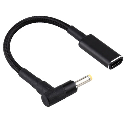 ข้องอ 4.0 x 1.7 มม. เป็นอะแดปเตอร์ USB-C / Type-C สายถักไนลอน