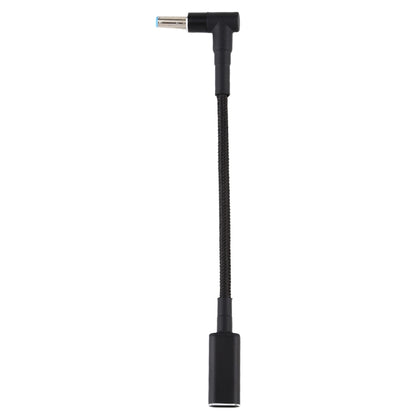 PD 100W 18.5-20V 4.5 x 0.6 มม. ข้อศอกสำหรับอะแดปเตอร์ USB-C / Type-C สายถักไนลอนสำหรับ HP, 4.5 x 0.6mm
