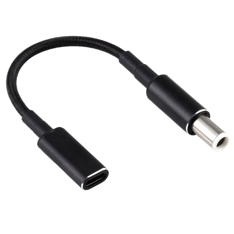 PD 100W 18.5-20V 7.4 x 0.6 มม. ถึง USB-C / Type-C อะแดปเตอร์สายถักไนลอนสำหรับ Dell, 7.4 x 0.6mm