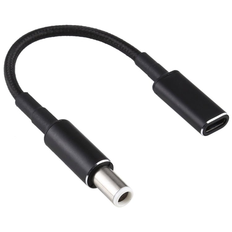 PD 100W 18.5-20V 7.4 x 0.6 มม. ถึง USB-C / Type-C อะแดปเตอร์สายถักไนลอนสำหรับ Dell, 7.4 x 0.6mm