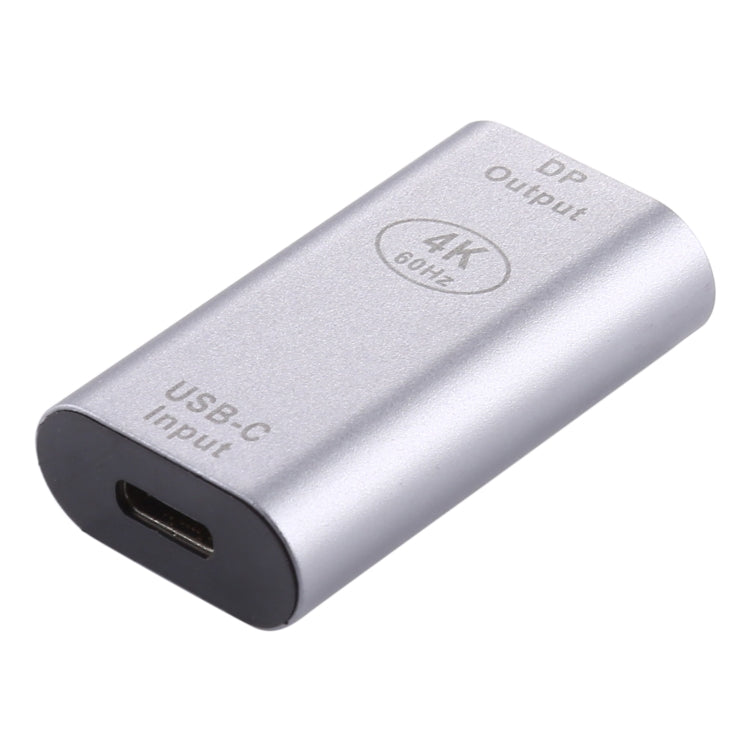 อะแดปเตอร์โลหะผสมอลูมิเนียมตัวเมีย Type-C / USB-C ถึง Big DP, Type-C Female to Big DP Female