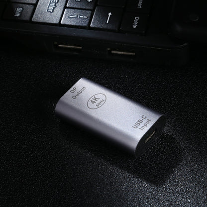 อะแดปเตอร์โลหะผสมอลูมิเนียมตัวเมีย Type-C / USB-C ถึง Big DP, Type-C Female to Big DP Female