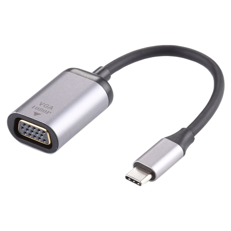 สายเคเบิลอะแดปเตอร์เชื่อมต่อตัวผู้ VGA 1080P VGA ถึง Type-C / USB-C, VGA Female to Type-C Male