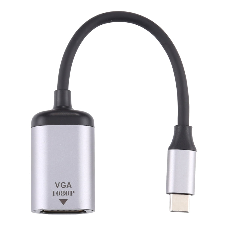 สายเคเบิลอะแดปเตอร์เชื่อมต่อตัวผู้ VGA 1080P VGA ถึง Type-C / USB-C, VGA Female to Type-C Male