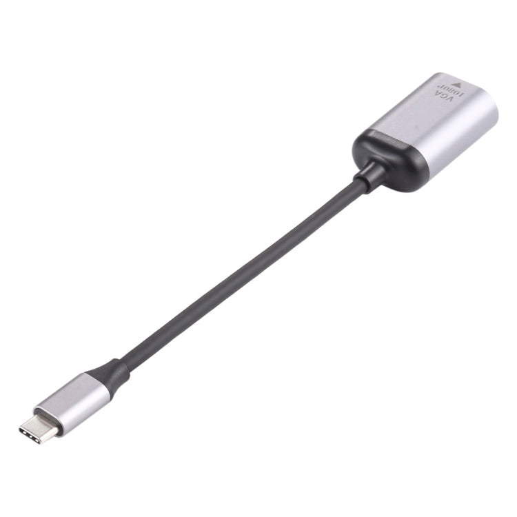 สายเคเบิลอะแดปเตอร์เชื่อมต่อตัวผู้ VGA 1080P VGA ถึง Type-C / USB-C, VGA Female to Type-C Male