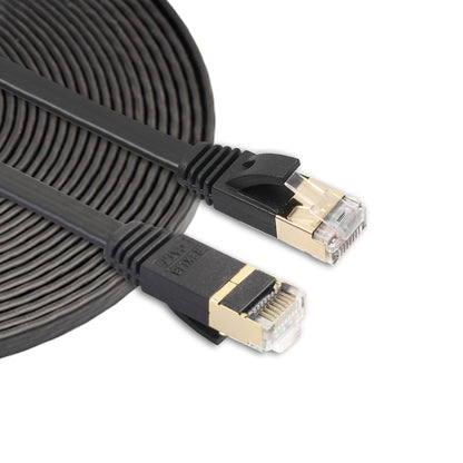 5 เมตร CAT7 10 Gigabit Ethernet Ultra Flat Patch Cable สำหรับโมเด็ม Router LAN เครือข่าย - สร้างด้วย Shielded RJ45 ตัวเชื่อมต่อ, Length: 5m