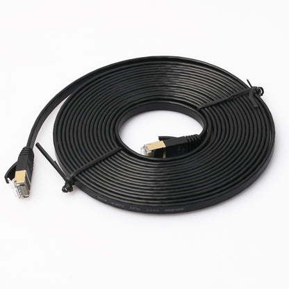 5 เมตร CAT7 10 Gigabit Ethernet Ultra Flat Patch Cable สำหรับโมเด็ม Router LAN เครือข่าย - สร้างด้วย Shielded RJ45 ตัวเชื่อมต่อ, Length: 5m