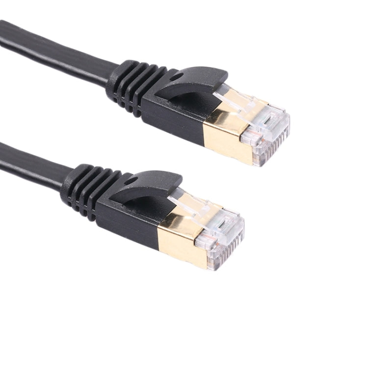 10 เมตร CAT7 10 Gigabit Ethernet Ultra Flat Patch Cable สำหรับโมเด็ม Router LAN เครือข่าย - สร้างด้วย Shielded RJ45 ตัวเชื่อมต่อ, Length: 10m