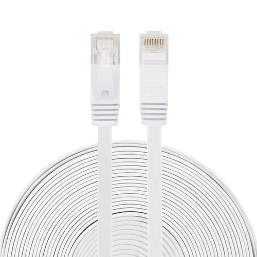 สาย LAN เครือข่ายอีเธอร์เน็ตแบบแบน CAT6 บางเฉียบยาว 20 ม., สายแพทช์ RJ45, Length: 20m