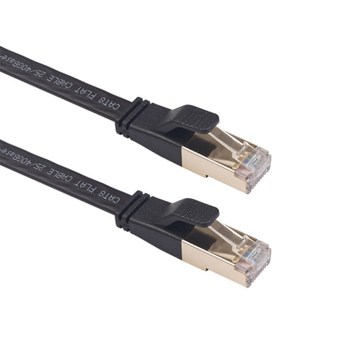 CAT8-2 Double Shielded CAT8 Flat Network LAN Cable ความยาว: 15ม, 15m