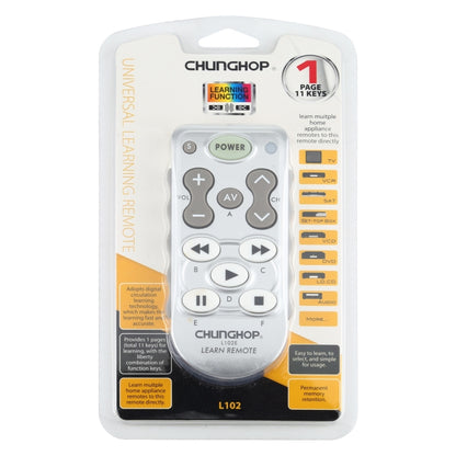 CHUNGHOP L102 DC 3V รีโมทคอนโทรลการเรียนรู้อเนกประสงค์, L102 DC 3V