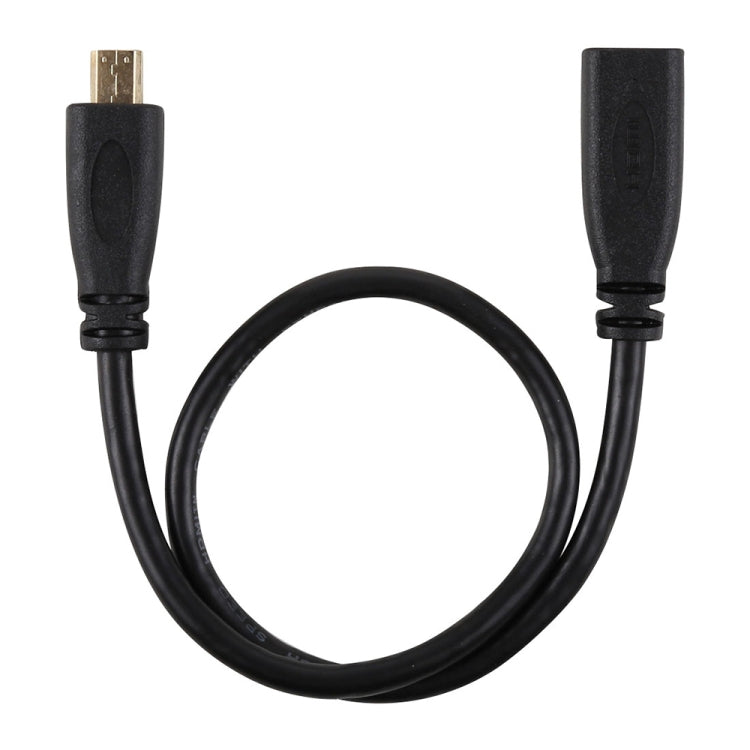 30 ซม. 1080 P Micro HDMI หญิงชาย Gold-plated Connector Adapter Cable