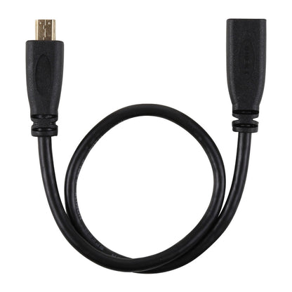 30 ซม. 1080 P Micro HDMI หญิงชาย Gold-plated Connector Adapter Cable