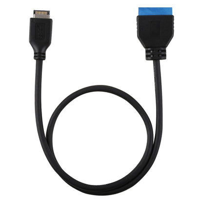 30 ซม. USB 3.1 Type-E ถึง USB 3.0 เมนบอร์ด 19 พินสายเคเบิลต่อขยายชาย