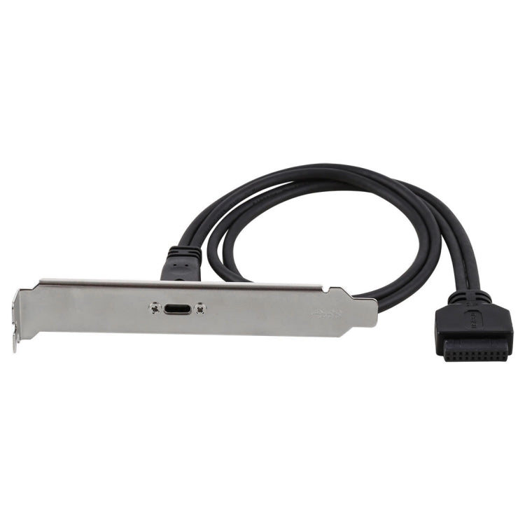 50 ซม.USB-C/Type-C หญิง USB 3.0 เมนบอร์ด 20 พินแผงขยาย Bracket MOUNT CABLE, 50cm Motherboard 20 Pin