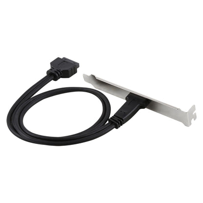 50 ซม.USB-C/Type-C หญิง USB 3.0 เมนบอร์ด 20 พินแผงขยาย Bracket MOUNT CABLE, 50cm Motherboard 20 Pin