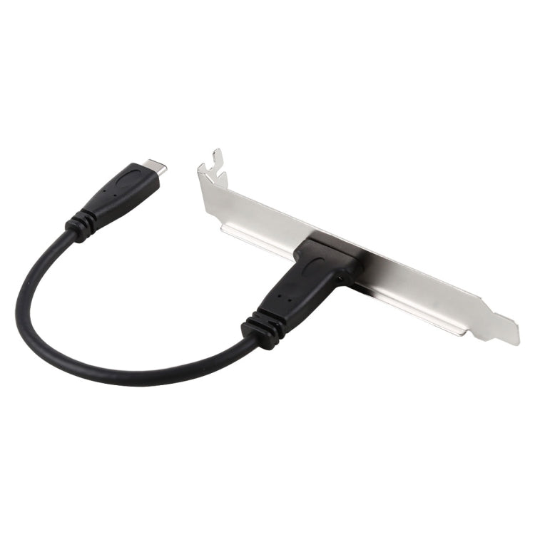 หัวต่อแผงขนาด 20 ซม. USB-C / Type-C หญิงถึงชายส่วนขยายสายไฟเชื่อมต่อสายเคเบิล, 20cm Type-C