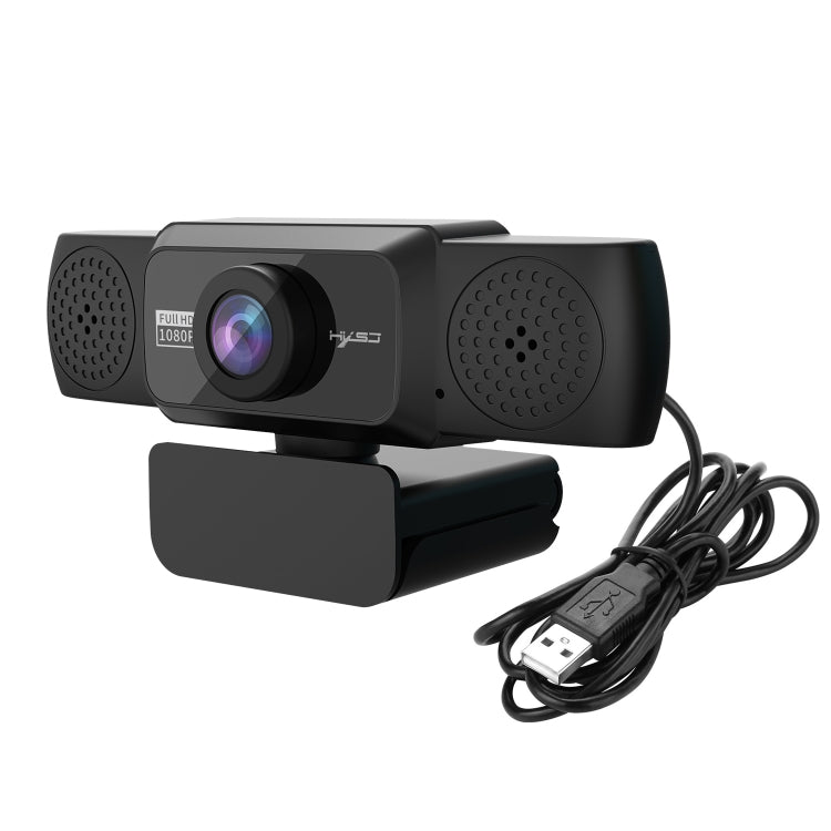 HXSJ S5 1080P กล้องเว็บแคมวิดีโอ HD แบบปรับได้พร้อมไมโครโฟน