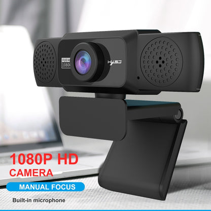 HXSJ S5 1080P กล้องเว็บแคมวิดีโอ HD แบบปรับได้พร้อมไมโครโฟน